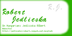 robert jedlicska business card
